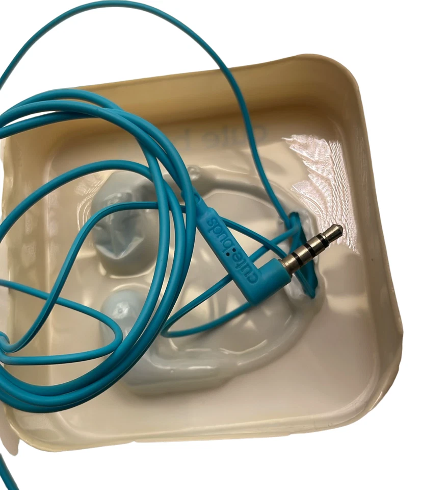 iHip Cute Buds Earbuds w/ Built-in Microphone / Pause Play - Blue - Image 3 of 4