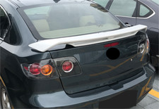 Rear Trunk Spoiler Wing Lip For 2004-2009 Mazda 3 Sedan Unpainted Double Layer