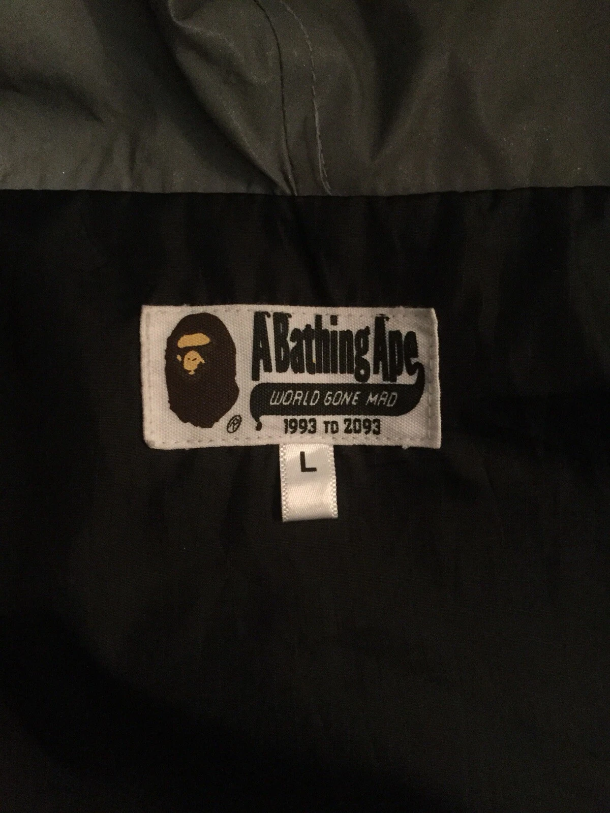 A BATHING APE (BAPE) Felpa con cappuccio squalo Bathing Ape Bape giacca riflettente