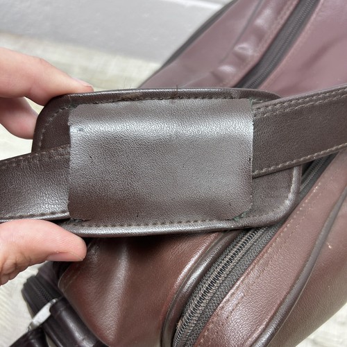 Camera Shoulder Bag SLR Camera Case, Brown Vintage Faux Leather 6 Pocket - Picture 6 of 17