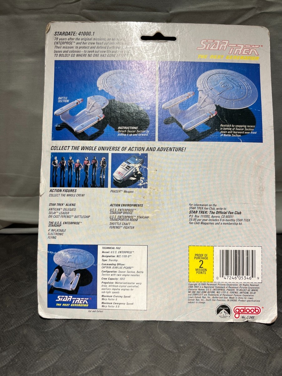 GOLOOB STAR TREK NEXT GENERATION USS ENTERPRISE DETACHABLE