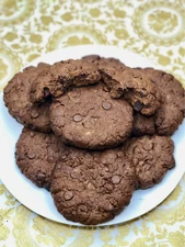 EFH 12 Large Organic Honey Soft Chocolate Chip Cookies Weight 38 OZ Without Eggs