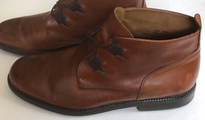 EASE By Florsheim Mens Leather Brown Chukka Boots Italy Shoes Size 9.5 M EASE by Florsheim Mens Leather Brown Chukka Boots Italy  main image 3