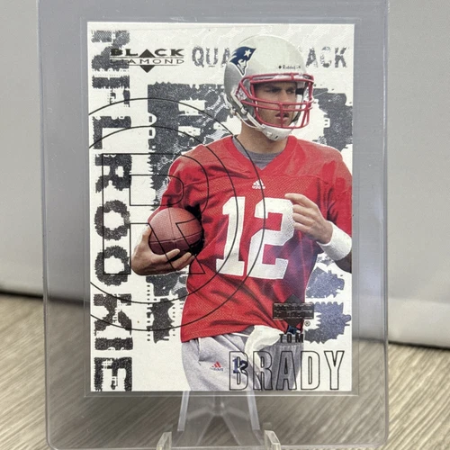 2000 Upper Deck Black Diamond  Tom Brady Rookie NFL Football Card #126 (loc. JD)