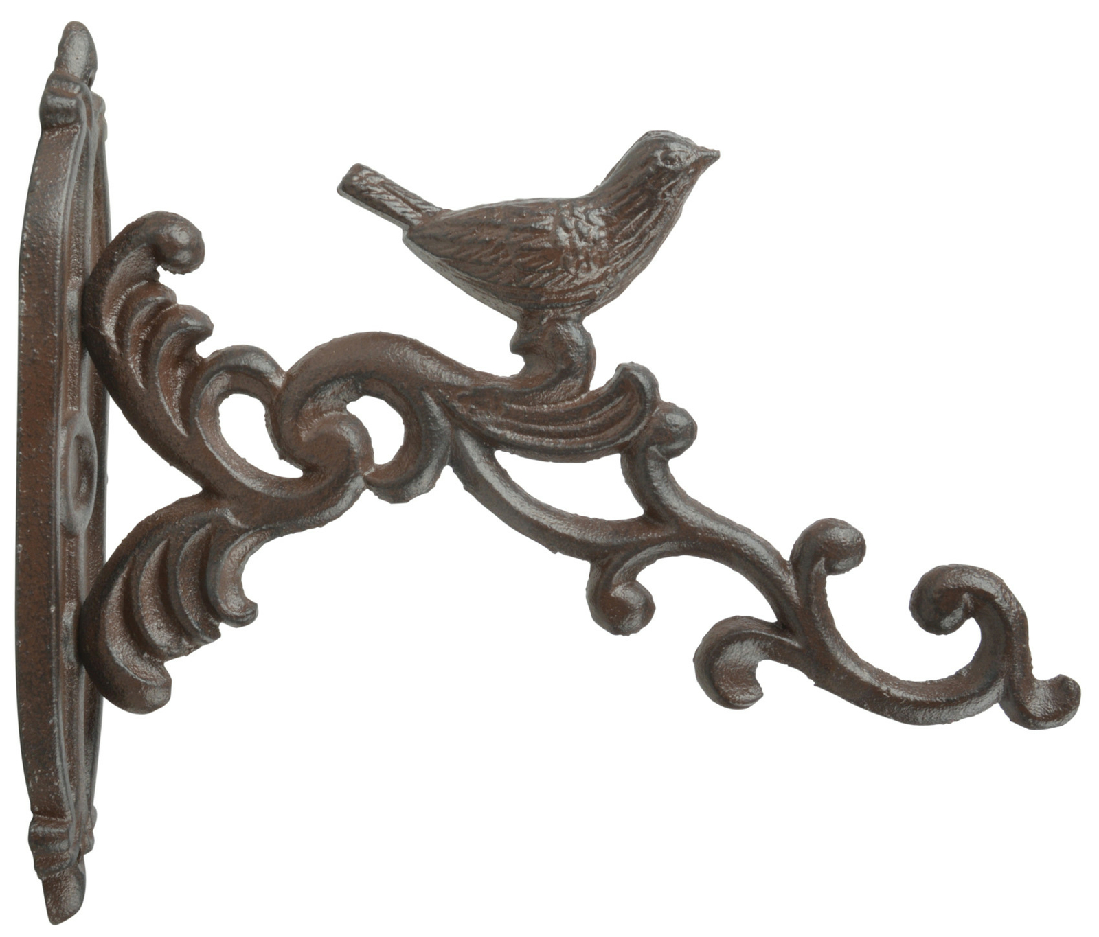 Fallen Fruits Cast Iron Bird Hanging Basket Hook Garden Wall Bracket in Gift Box