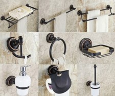 Wall Mount Bathroom Accessories Set Oil Rubbed Bronze Bath Hardware Towel Bar