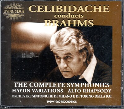 BRAHMS - KOMPLETTE SINFONIEN - CELIBIDACHE - 1959 BIS 1960 - LEBENDIGE BÜHNE