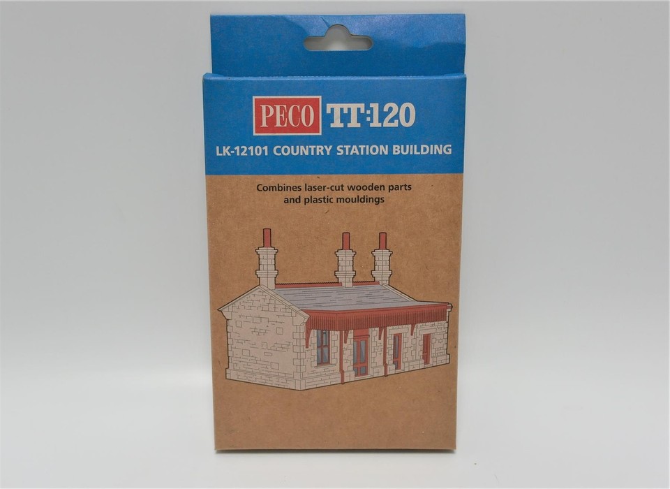Peco LK-12101 TT Gauge 1:120 Country Station Kit - Model Building - UK Made