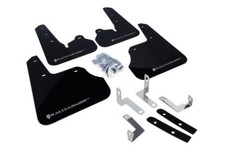 Rally Armor Black Mud Flaps W Silver Logo For 2012-16 Subaru Impreza 4dr 5dr