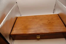 Large AMT Pistol Wood gun pistol revolver case Colt Smith & Wesson with maual