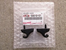 Fits 79 - 95 Toyota Pickup Sun Visor Holder Clip Black Qty 2 Oem Brand New