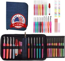 Kit de Crochet Agujas para tejer Set Ganchos accessorios 20 tama os NUEVO US