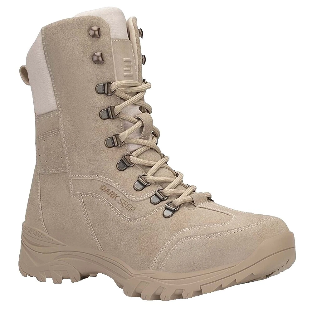 Botas de Trabajo y Seguridad de imitación de cuero para hombres