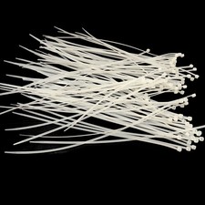 100 WHITE Count Nylon Cable ZIP Ties 11.8 inch 40LBS, 100pc per Pack USA SHIPPER