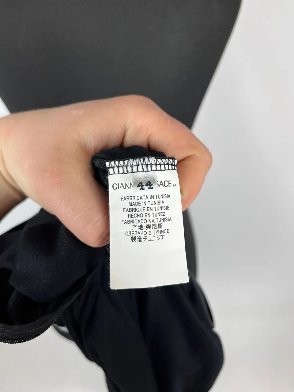 Versace Collection Abito donna nero manica lunga taglia 44 (0398)