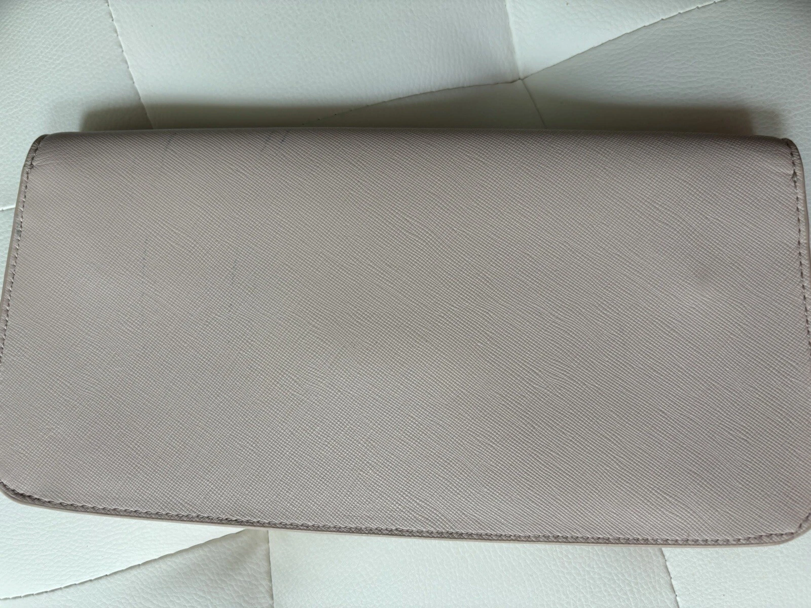 Borsa a tracolla TORY BURCH logo argento rosa chiaro beige. Borsa antipolvere inclusa