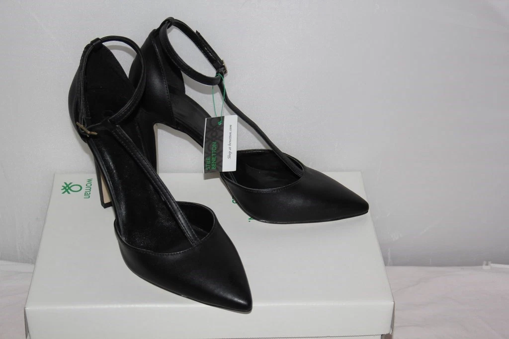 BENETTON Escarpins Salom Talons 11 cm noires Taille 39 Neuf eBay