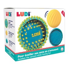 LUDI 3 Sensorische B&auml;lle Weich Strukturiert Babyspielzeug ab 6 Monaten 8/15cm