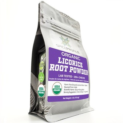 Spice Profile USDA Organic Licorice Root Powder, Lab 4 Ounce (Pack of 1)