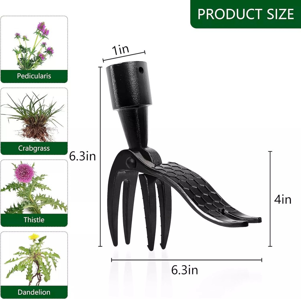 Weeder Puller Handle Claw Garden Outdoor Root Remover Killer Stand Up Weed Tool*