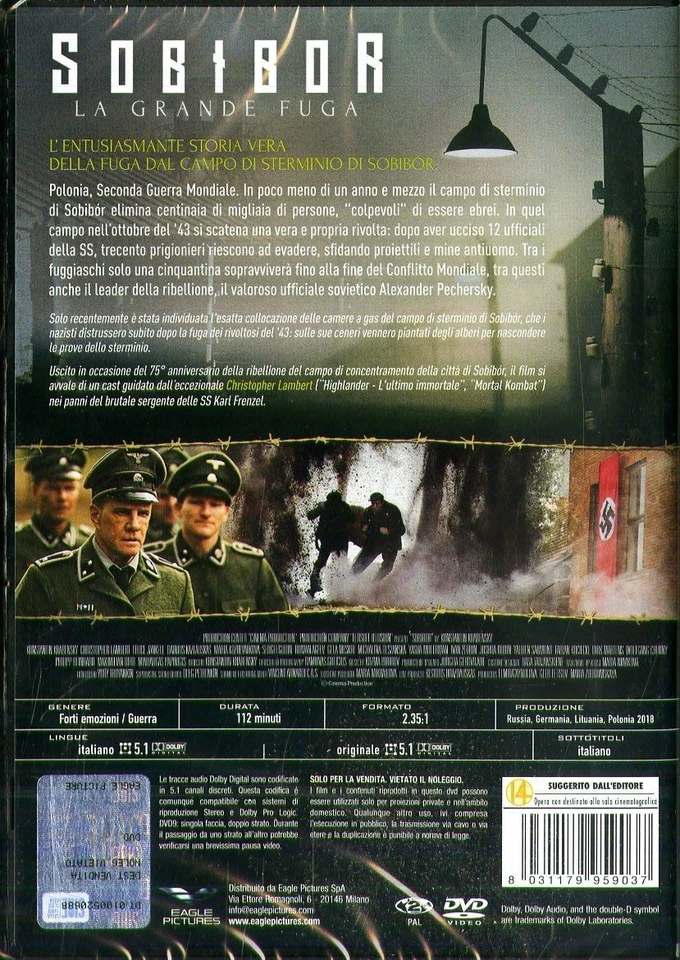 DVD *** SOBIBOR - LA GRANDE FUGA *** (Fuori Catalogo) - Immagine 2 di 2