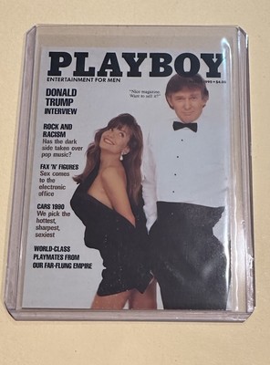 Donald Trump Playboy Cover Trading Card March 1990 Issue #109 1995