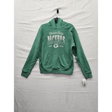 NFL Team Apparel Green Bay Packers Youth Girls L 10/12 Green Fleece Hoodie NWT