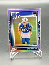 2024 Panini Donruss Optic- Rated Rookie Laiatu Latu HOLO Prizm (RC) #267 Colts