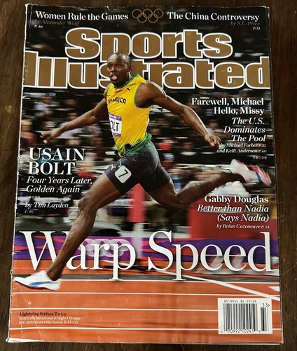 Sports Illustrated Magazine Usain Bolt Olympics Gabby Douglas Michael Phelps - Foto 1 di 2