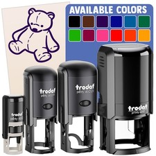 Teddy Bear Classic Stuffed Animal Toy Self-Inking Rubber Stamp Crafting Planners