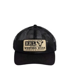 RRL By Ralph Lauren Denim-Bill Mesh Trucker Cap Black