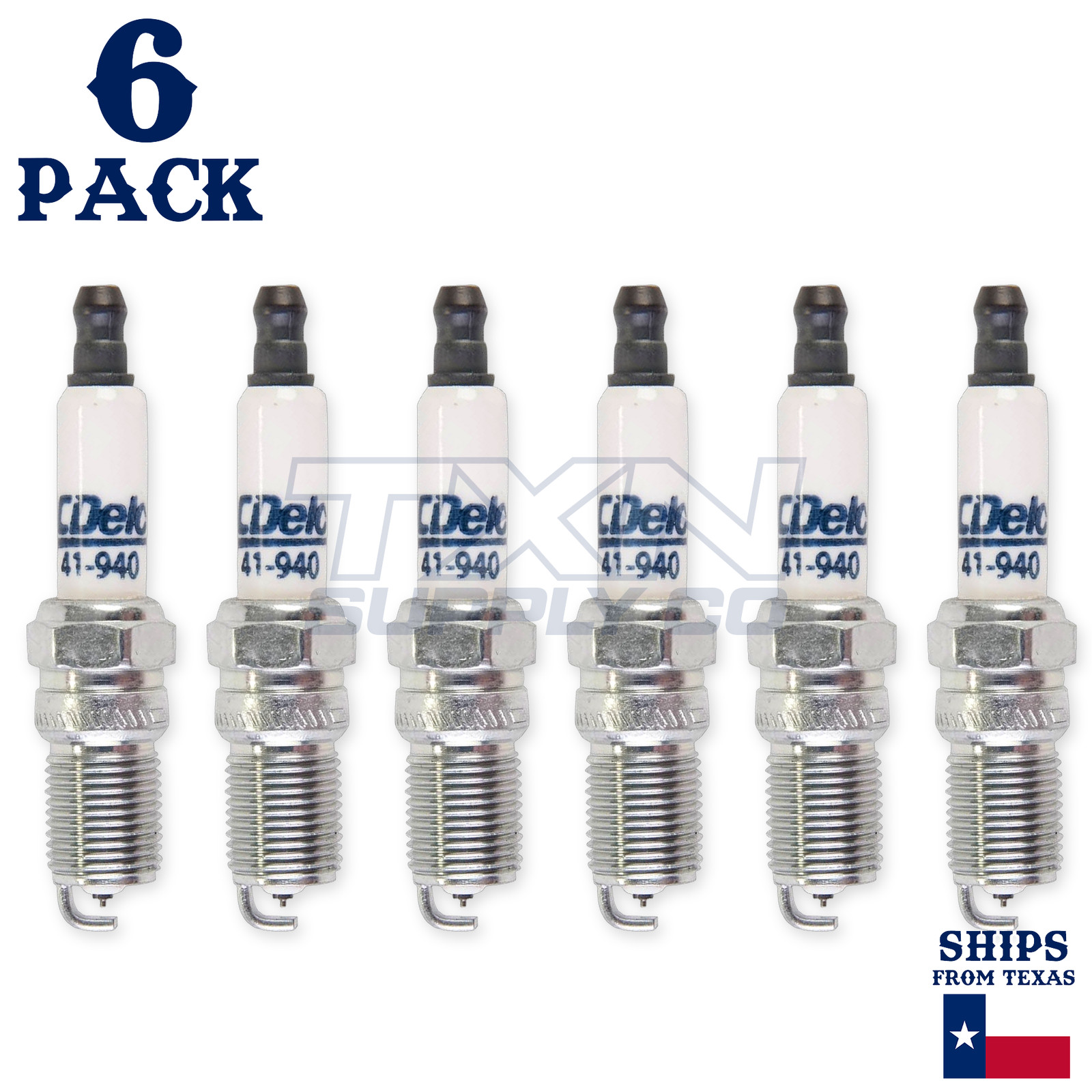 1996-1998 Oldsmobile Achieva 3.1L ACDelco Double Platinum Spark Plugs - 6 Pack