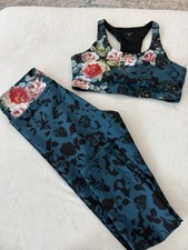 Johnny Was Bee Active Legging & Bra set featu...