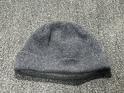 Gap Beanie Toque Adult Unisex One Size Grey Knit LambsWool Polyester Stretch