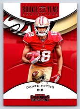 2018 Panini Contenders RYA-DP Dante Pettis Rookie of the Year San Francisco 49er
