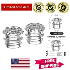 Glass Coffee Percolator Replacement Tops - Pack of 2 for Perfect Brewing