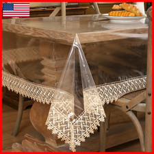 Walrus Clear Vinyl Tablecloth Protector Waterproof/Oil-Proof Plastic Square