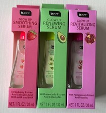 3pc b.pure Glow Up Serums 1 Each Of Revitalizing, Smoothing Renewing 1 Fl Oz