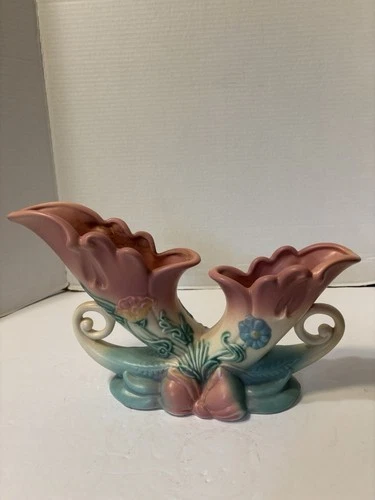 HULL POTTERY DOUBLE BOW KNOT VASE/PLANTER