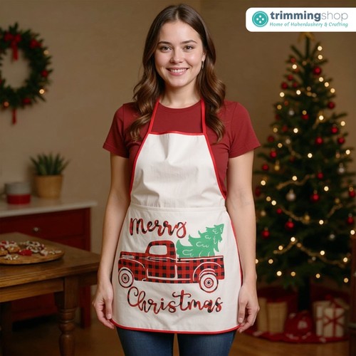 Christmas Adult Chef Apron Kitchen Cooking Baking Festive Fun Craft Xmas 2025 - Picture 26 of 37