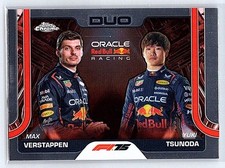 2025 Topps Chrome Formula 1 (F1) Base #164 Max Verstappen / Yuki Tsunoda Oracle 