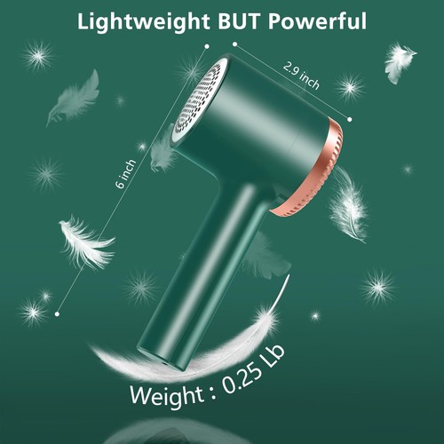1200mAh Rechargeable Fabric Shaver Electric Lint Remover Portable Sweater green - Picture 6 of 8