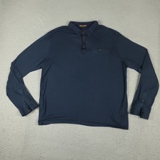 Ted Baker London Polo Shirt Mens Size 5 Blue Casual Long Sleeve 