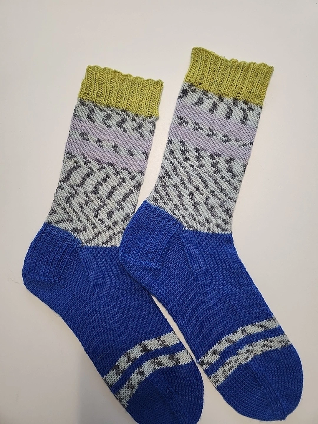 Hand Knitted Wool Socks Size 6-11 #70