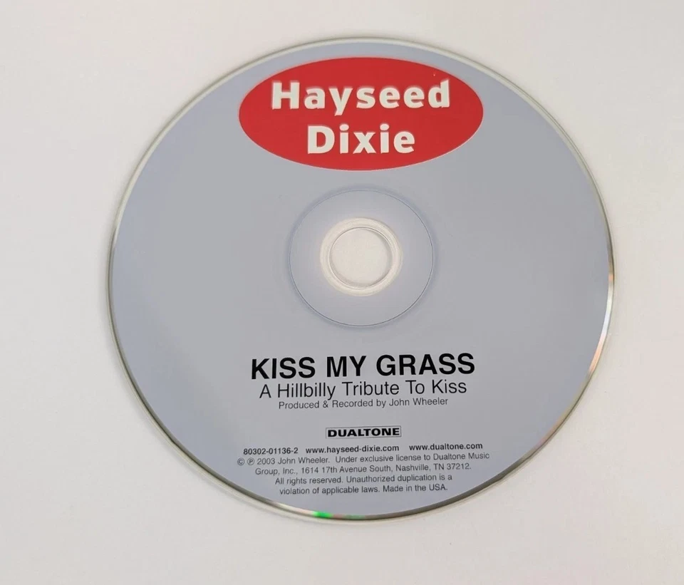 Hayseed Dixie Kiss My Grass A Hillbilly Tribute To Kiss CD 2003 Dualtone Music  Foto 4 de 4