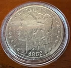 1882 Morgan Silver Dollar No Mint Mark Philadelphia 90% Silver $1 Coin Encased