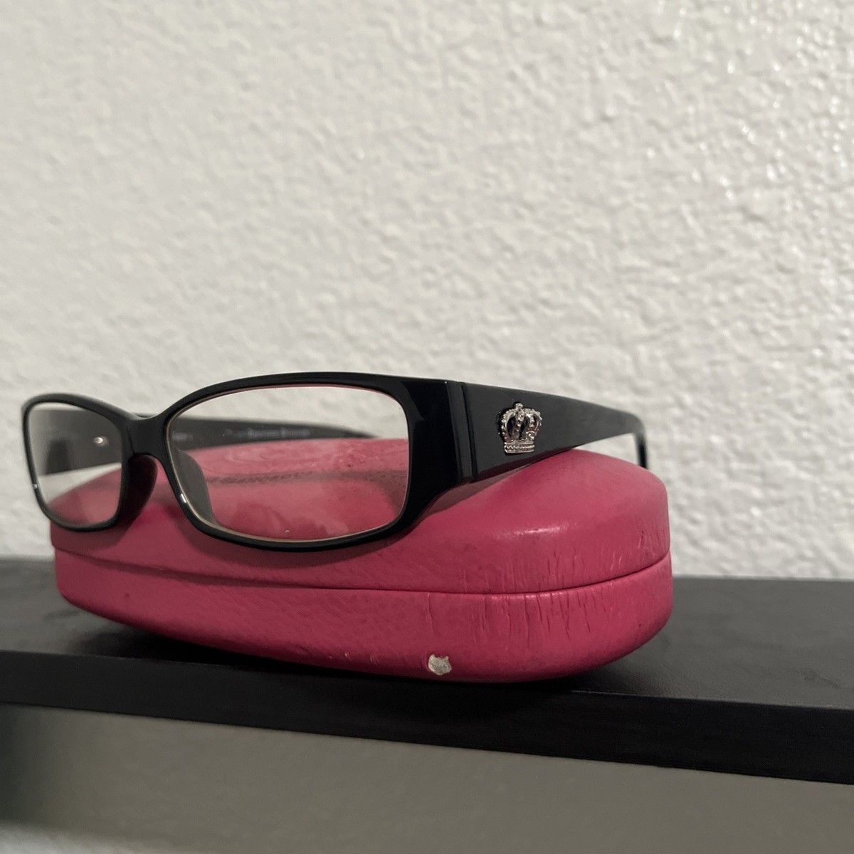 Juicy Couture American Princess Y2K Glasses Black Frame Pink  display picture 3