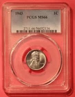 1943 Lincoln Wheat Cent - PCGS MS 66
