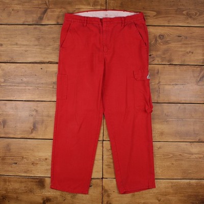 Vintage Bollwerk Workwear Hose Trousers 36x31 90er Unisex Straight Rot