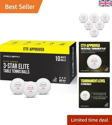 Elite Qualität weiße 3-Sterne Tischtennisbälle | Ultimative Haltbarkeit & Präzision